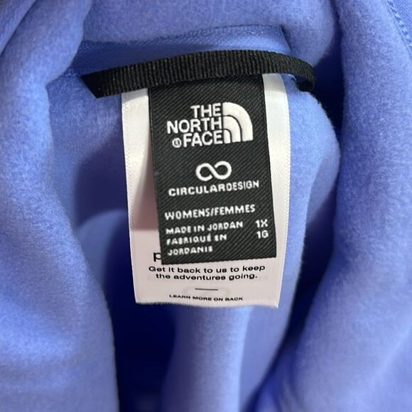 THE NORTH FACE Women's Glacier Fleece Jacket 1X NWT Virtual Blue Purple - Picture 8 of 12